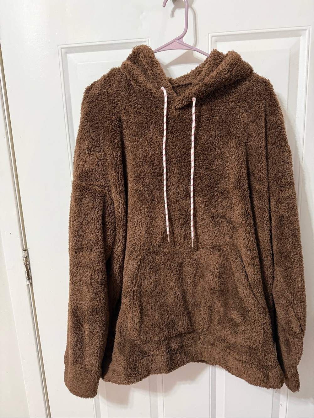 Cozy Plush Brown Hoodie